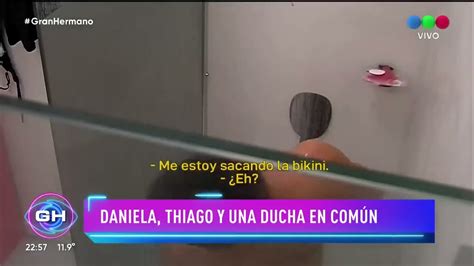 Thiago y Daniela se bañaron juntos